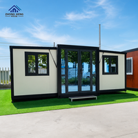 Maison préfabriquée moderne à double aile personnalisable de 20, 30 et 40 pieds pour l'habitation en jardin et les projets résidentiels – Maison conteneur