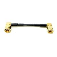 Suministro de fábrica SMA macho enchufe RA codo a RP Sma macho RA ángulo recto Rg174 Pigtail Jumper Cable montaje ROHS 30cm en Stock