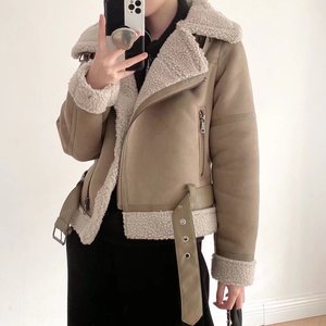 TAOP&ZA Nuova <span class=keywords><strong>Giacca</strong></span> da Moto Stile Cintura per Donna Autunno-Inverno 2022, <span class=keywords><strong>Giacca</strong></span> <span class=keywords><strong>in</strong></span> <span class=keywords><strong>Tweed</strong></span> Double-Face 6318232 - Product Image 5