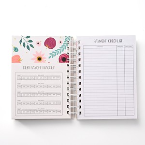 Agenda A5 con Spirale Bianca e Stampa Floreale ad Acquerello, Bestseller per la Gestione Personale delle Finanze e <span class=keywords><strong>il</strong></span> Monitoraggio del Pagamento delle Dette, Idea Regalo - Product Image 2