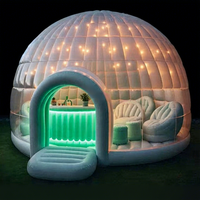 Dôme de bar à bulles gonflable en PVC transparent avec taille personnalisable pour la décoration de Noël et la publicité