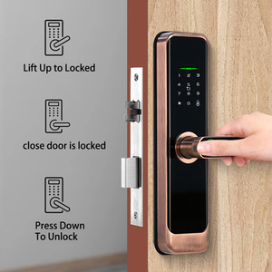 Digital Smart Doorlock Passcode Home Wooden <b>Small</b> Electronic Mini Fingerprint Wooden Security <b>Lock</b> HSU-H03 Smart Loc - Product Image 3