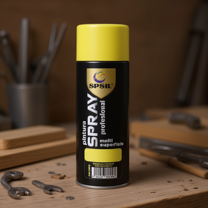 Spray 200ml Lemon Yellow Multi Surface Paint for Metal Wood Craft - Product Image 3