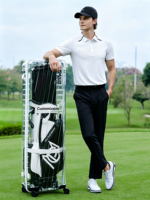Sac de golf pour transport aérien - Housse de protection rigide transparente pour balles de golf homme/femme, valise à quatre roues, sac de transport aérien