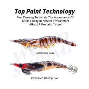 Nouveau design japon qualité calmar leurre 2.5 #3.0 #3.5 # lumineux crevettes leurre Egi calmar appâts de pêche calmar jigging à <span class=keywords><strong>vendre</strong></span> - Product Image 3