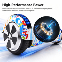 Ventes chaudes : Hoverboard auto-équilibré à deux roues, vitesse 12 km/h, scooter électrique tout-terrain, scooter intelligent, Bluetooth, Escooter
