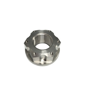 Eje y Tuerca de Rueda Trasera para Motocicleta de Titanio Grado <span class=keywords><strong>5</strong></span>, Cabeza Hexagonal Pulida, Rosca Gruesa de <span class=keywords><strong>5</strong></span>/8'', Estándar DIN/ISO - Product Image 2
