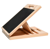 Planche d'étirement de mollets en bois écologique, pliable et réglable, populaire pour la maison, avec impression sérigraphique