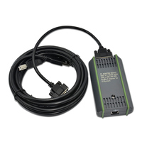 AMSAMOTION 6GK1571-0BA00-0AA0 Cable de Programación USB-MPI para Siemens S7-200/300/400 PLC MPI PPI DP Adaptador USB para PC