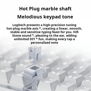 Logitech K75M <b>Wireless</b> Mechanical <b>Keyboard</b>, 75 Keys Gasket Hot-swappable Marble Switch PBT <b>Keyboard</b> for Office Gaming - Product Image 6