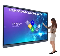 Tout-en-un 55 75 86 100 110 65 pouces Smart Digital Whiteboard Flat Panel Classroom Touch Smart Board Whiteboard Interactive Board