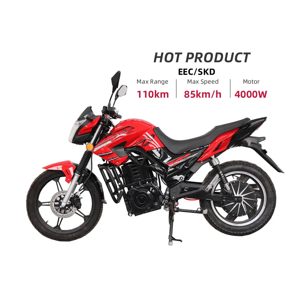 FY EEC Hot Style Professional Design 72V 4000W Lithium Battery Durable Electric Street Racing Motorcycles