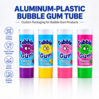 Tube Pasta Gigi Aluminium Plastik Ukuran Perjalanan 12.7 35mm Kemasan Pasta Gigi Tutup Ulir Logo Cetak UV Kustom