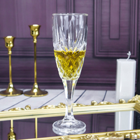 En stock sans plomb rétro Europe luxe cristal gobelet Champagne rouge verre à vin élégant fantaisie mariage Champagne flûte verrerie