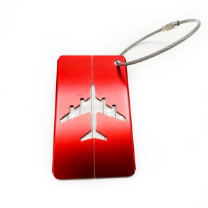 Factory Wholesale Customized Alloy Bulk Blank <b>Name</b> <b>Tags</b> Airplane Metal Travel ID Anodized Aluminum Luggage <b>Tags</b> - Product Image 6