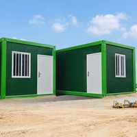 Bureau/Dortoir Temporaire en Panneaux Sandwich Préfabriqués Imperméables, Construction Rapide et Durable