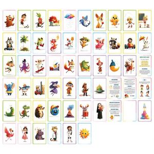 Tarjetas de Exploración de la Imaginación, Tarjetas de Juego ¿Quién Soy?, Tarjetas Educativas de Preguntas y Respuestas en Alemán - Product Image 6