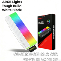 Pour COOLMOON produit spécial accessoires ARGB lumière M.2 Stock PC jeu aluminium radiateur décoration pour boîtier d'ordinateur M.2 SSD