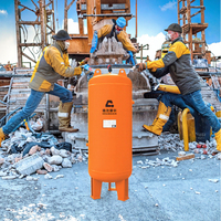 Réservoir de stockage d'air comprimé GRANDAIR en acier de 0,3 m 8 kg avec garantie d'un an