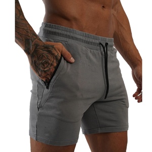 กางเกงขาสั้นผ้าฝ้ายสำหรับผู้ชาย ใส่เล่นกีฬา วิ่ง ออกกำลังกาย ระบายอากาศ ซับเหงื่อ ผ้าเฟรนช์เทอร์รี่ ปักลาย ขายส่ง - Product Image 6