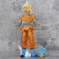 Figurines d'action 30CM PVC modèle jouets cadeaux dessin animé japonais Dragons Super bleu statut pour la décoration Saiyan Sun Goku