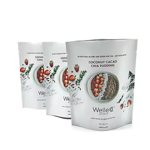 Stampa personalizzata Soft Touch Stand up mais biologico lino semi di verdure Chia sacchetto di plastica riciclabile imballaggio - Product Image 5