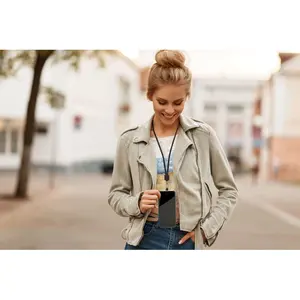 Cordón tubular NONETTE RPET, merchandising sostenible - Product Image 2