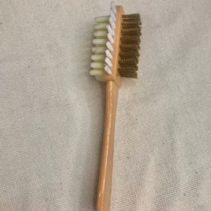 Three Hui Shoe <b>Brush</b> 2 Pcs Nylon Bristles Plastic Handle For <b>Suede</b> Leather Cleaning - Product Image 3