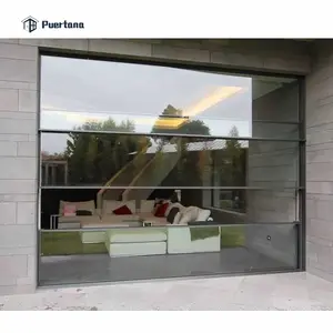 Porte rétractable en Aluminium, fenêtre panoramique motorisée électrique, fenêtre en forme de becquet