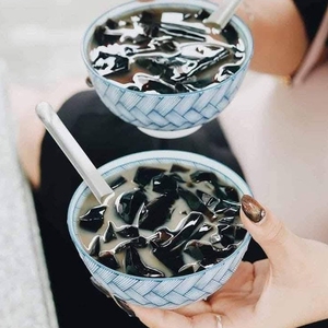 <b>Chewy</b> Texture Black Grass Jelly Powder Professional Grade Mesona Chinensis for Authentic Bubble Tea Topping Use - Product Image 3