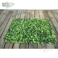 Grille à feuilles persistantes artificielle en gros feuilles pelouse clôture panneaux verts jardin décoration murale intérieure et extérieure