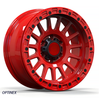 Jantes forgées à rebord profond True Beadlock tout-terrain rouges 16-22 pouces 6x139.7 6x135 6x120 6x114.3 pour Wrangler Ford F150 Raptor Bronco