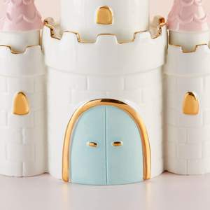 กระปุกออมสินรูปปราสาทเจ้าหญิงกระปุกออมสินเซรามิกขนาดเล็กกระปุกออมสินตกแต่งพอร์ซเลนที่ไม่เหมือนใครสำหรับเด็กผู้หญิงของขวัญวันเกิด - Product Image 5