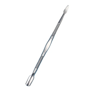 Outil professionnel de manucure et pédicure, poussoir à cuticules en acier inoxydable <span class=keywords><strong>2</strong></span> en 1, nettoyeur de cuticules - Product Image 1