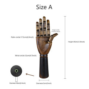 หุ่นไม้สำหรับมือขวาของผู้หญิงสไตล์วินเทจ - Product Image 3