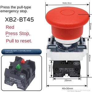 Interrupteur à bouton-poussoir YHBS-XB2-22MF IP65 10A ABS, ouverture de 22 mm pour appareils électroménagers, frais de port non inclus - Product Image 4