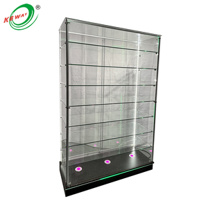 Nhà máy trực tiếp tùy chỉnh 6ft khói cửa hàng tùy chỉnh <span class=keywords><strong>Showcase</strong></span> Tempered Glass hiển thị đầy đủ tầm nhìn <span class=keywords><strong>Showcase</strong></span> với đèn LED - Product Image 1
