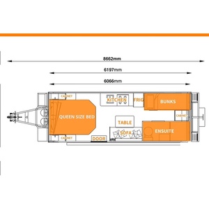 <span class=keywords><strong>Autocaravana</strong></span> de Lujo XINYI de 20 Pies, Camper Familiar con Baño Interior, Cocina y Sistema Solar para Viajes Familiares por Carretera - Product Image 4