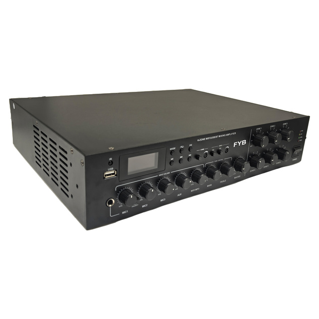 FYB 6 Zone WIFI Amplifier 120W 240W 350W Build in MP3/Bluetooth/WIFI Mixer Amplifier for Background Music