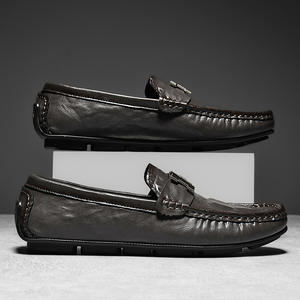 Zapatos Oxford de Negocios Casuales para Hombre, Estilo Británico, con Cordones de Malla, Antideslizantes, Transpirables, Ligeros, con Punta Redonda y Acabado Brillante - Product Image 4