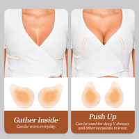 XR078 Cache-tétons en silicone push-up sans couture, haute élasticité, qualité supérieure pour femmes, en gros