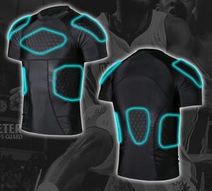 ANTMAX-Épaulière de football pour <span class=keywords><strong>homme</strong></span>, protège-côtes, protège-poitrine, chemise de compression rembourrée pour adulte, enfant, baseball, basketball, <span class=keywords><strong>rugby</strong></span> - Product Image 6