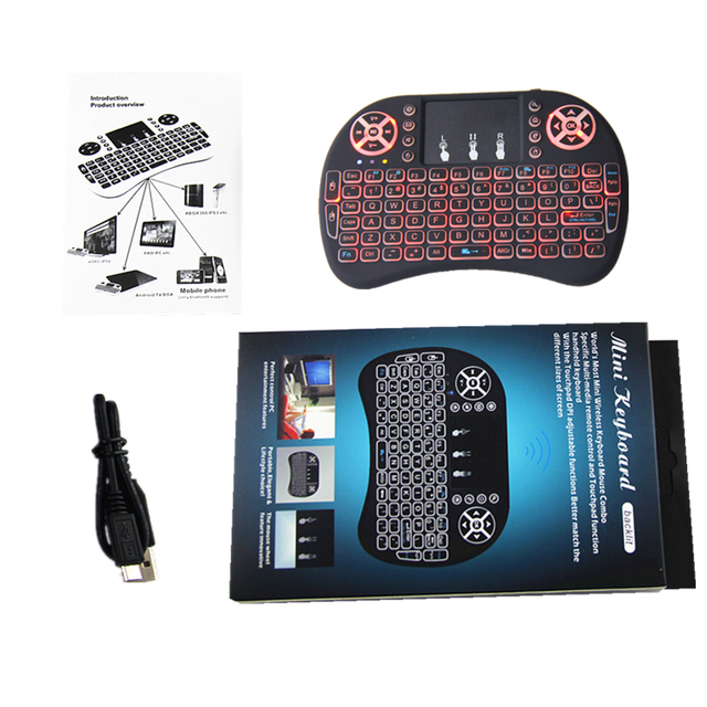 Factory Price  2.4Ghz Mini I8 Wireless Keyboard Air Mouse Remote for Gaming Remote Control Support OEM