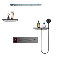 Ensemble de douche cascade à jet supérieur 900*300, montage encastré, corps de valve en laiton à température constante, pour salle de bain domestique