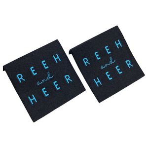 Étiquettes personnalisées pour chapeaux avec logo privé, nom de marque, étiquette tissée pliée, étiquette intérieure pour chapeau - Product Image 3