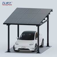 Sistema di Parcheggio Solare con Tettoia in Acciaio dal Design Moderno e Facile Installazione, con Sistema di Carport Alimentato a Energia Solare