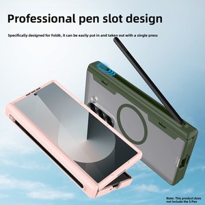 Best-seller Amazon compatible avec Samsung Fold, coque de téléphone pliable avec fente magnétique pour stylet et protection magnétique 2-en-1, 40 % de réduction - Product Image 2