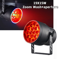 19x15W LED Par Light Zoom RGBW 4in1 Zoom de mise au point Par Stage LED Uplight pour DJ Concert Party Lights