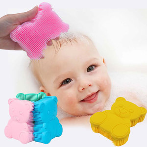 Cepillo de Ducha Exfoliante de Silicona Suave con Forma de Oso, Cómodo para Baño y Champú, para Bebés, Venta al por Mayor OEM y ODM - Product Image 4