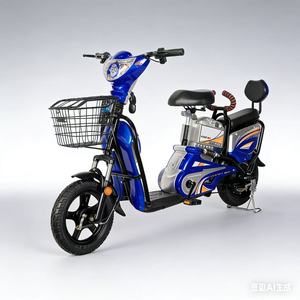 Bicicleta Eléctrica Urbana para Adultos con Marco de Acero de 14 Pulgadas, Motor Trasero sin Escobillas de 48V 350W, Batería de Plomo-Ácido, Doble Suspensión, Venta al Por Mayor - Product Image 3